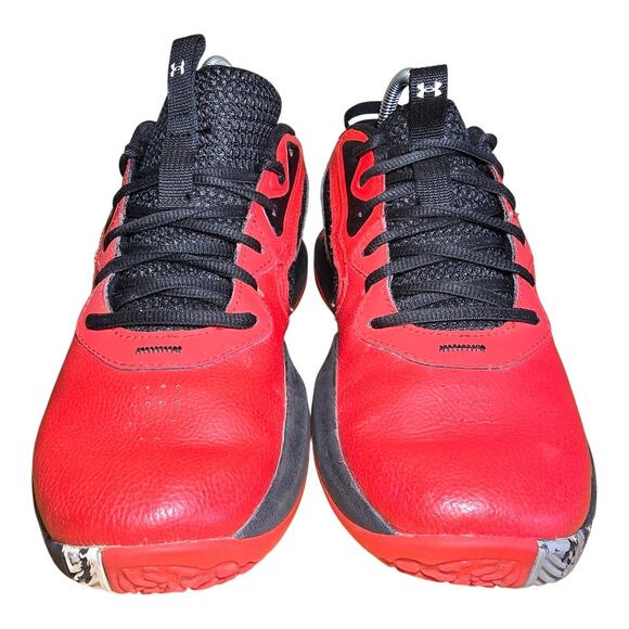 Under Armour Shoes Youth 7 Red Blue UA Lockdown 6 Basketball 3025616-600 - Picture 4 of 7